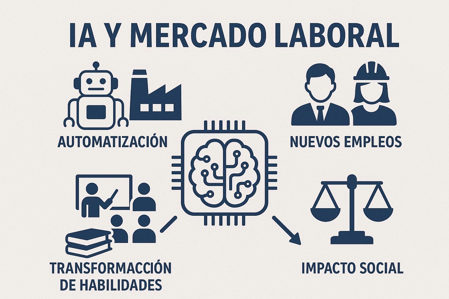 La inteligencia artificial redefine el empleo en España: nuevas competencias, brechas laborales y el desafío del bienestar en el trabajo”