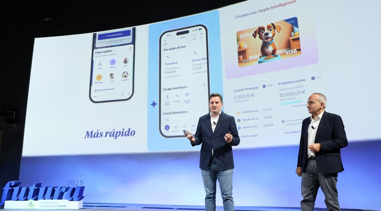 BBVA, primer banco que permite personalizar tarjetas con Apple Intelligence