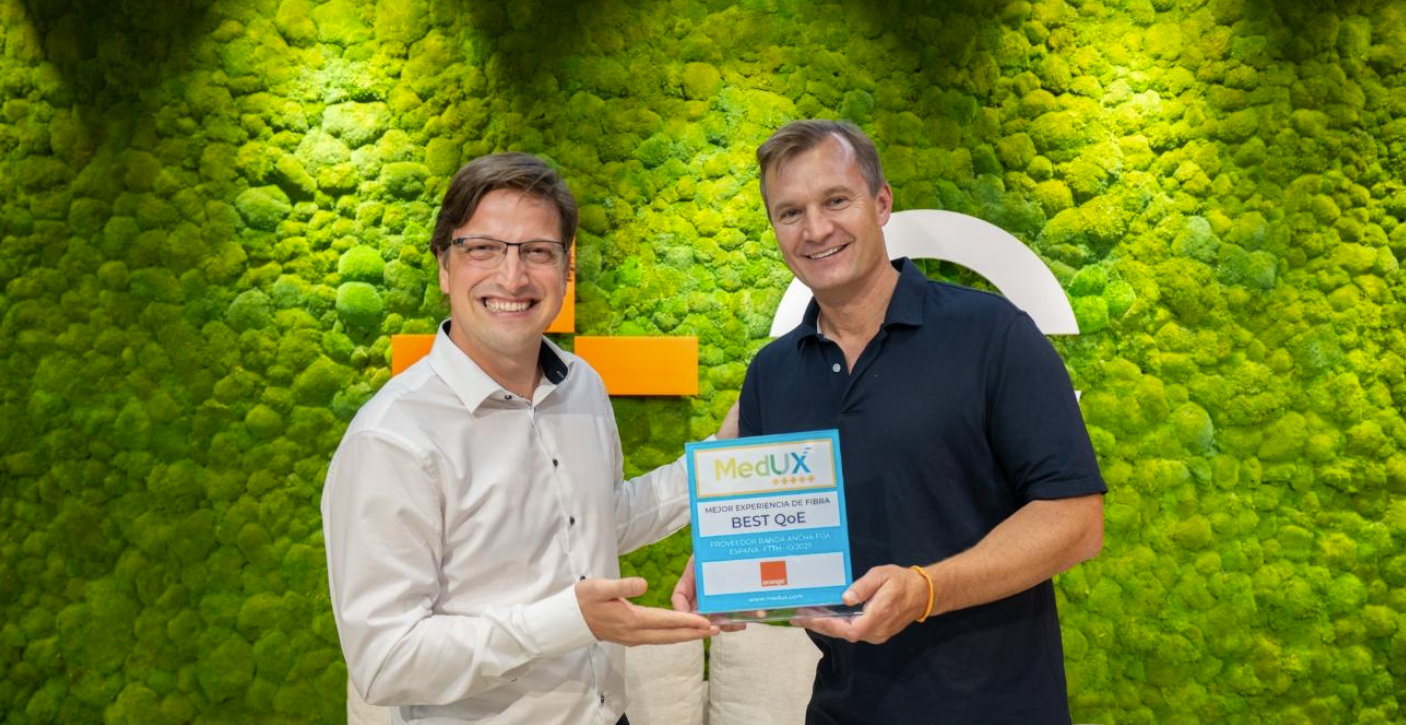 Orange es el operador con la mejor experiencia de fibra en España según el ranking MedUX 2025