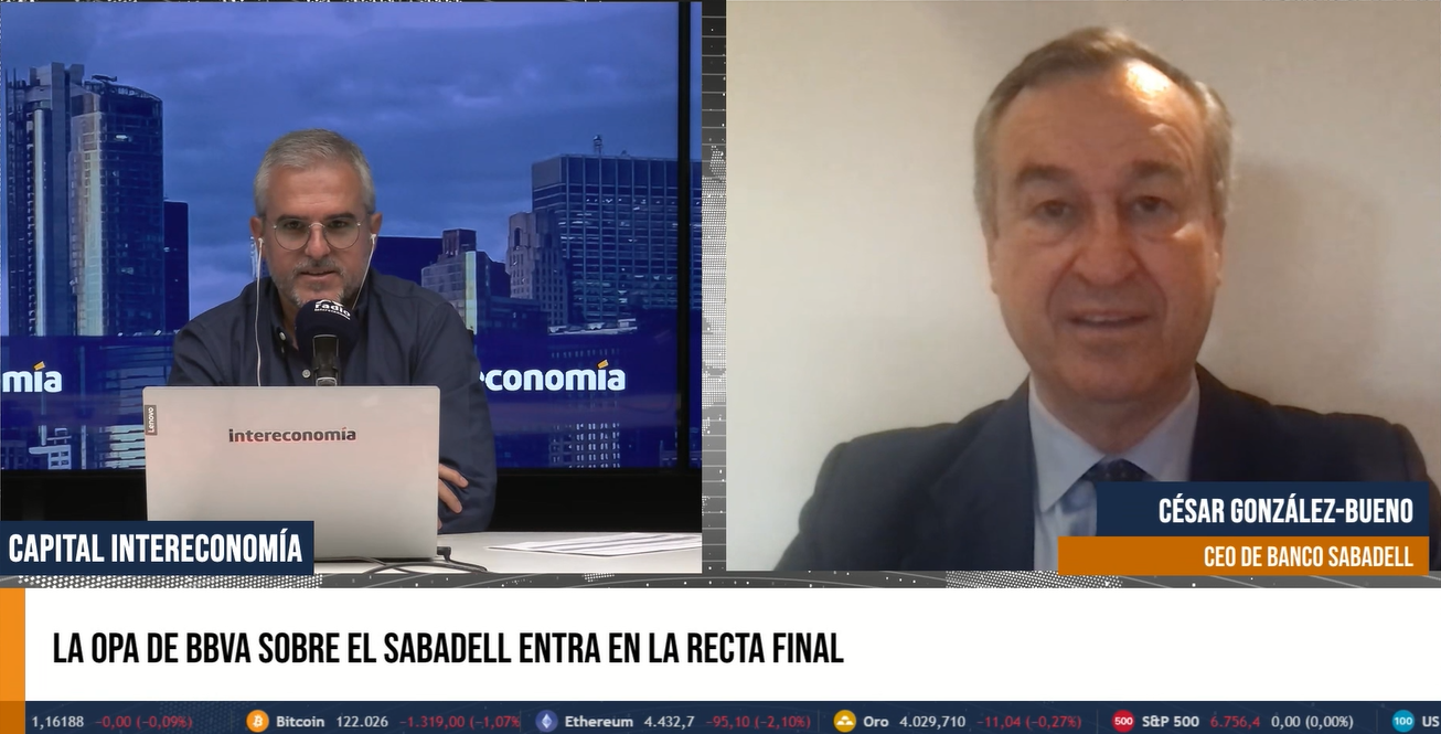González-Bueno, CEO del Sabadell: ‘BBVA no alcanzará el 50%’
