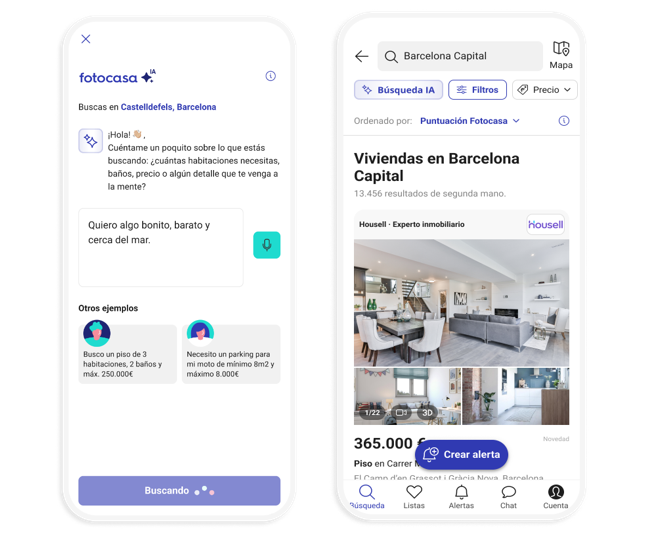 Fotocasa lanza un buscador de vivienda asistido por IA y se convierte en el primer portal inmobiliario en España en ofrecer esta tecnología
