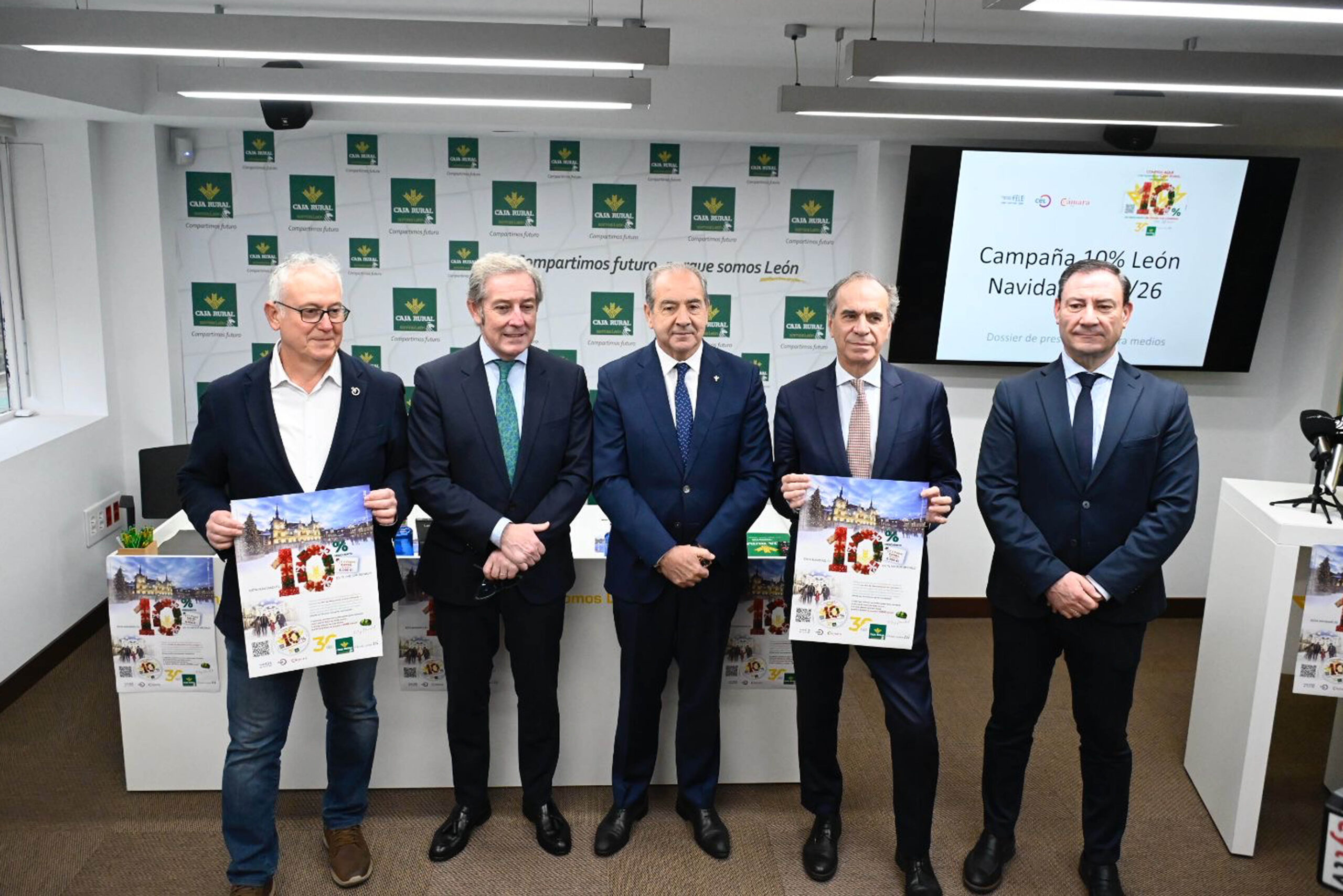 Caja Rural arranca la campaña de Navidad en León con descuentos del 10 por ciento y sorteos de pagas extra
