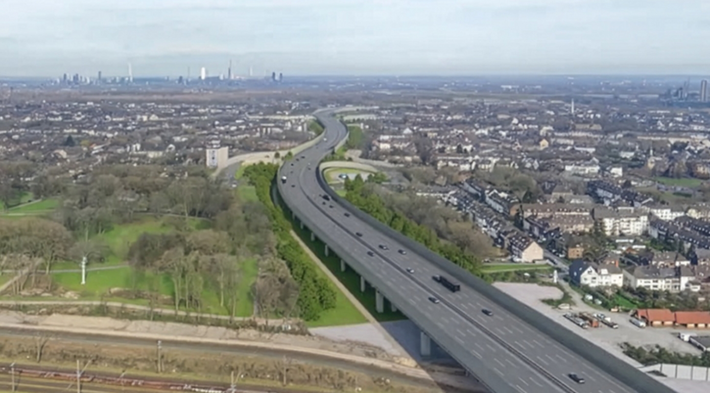Hochtief, filial de ACS, ampliará la A59 y renovará el intercambiador de la A40 en Duisburgo