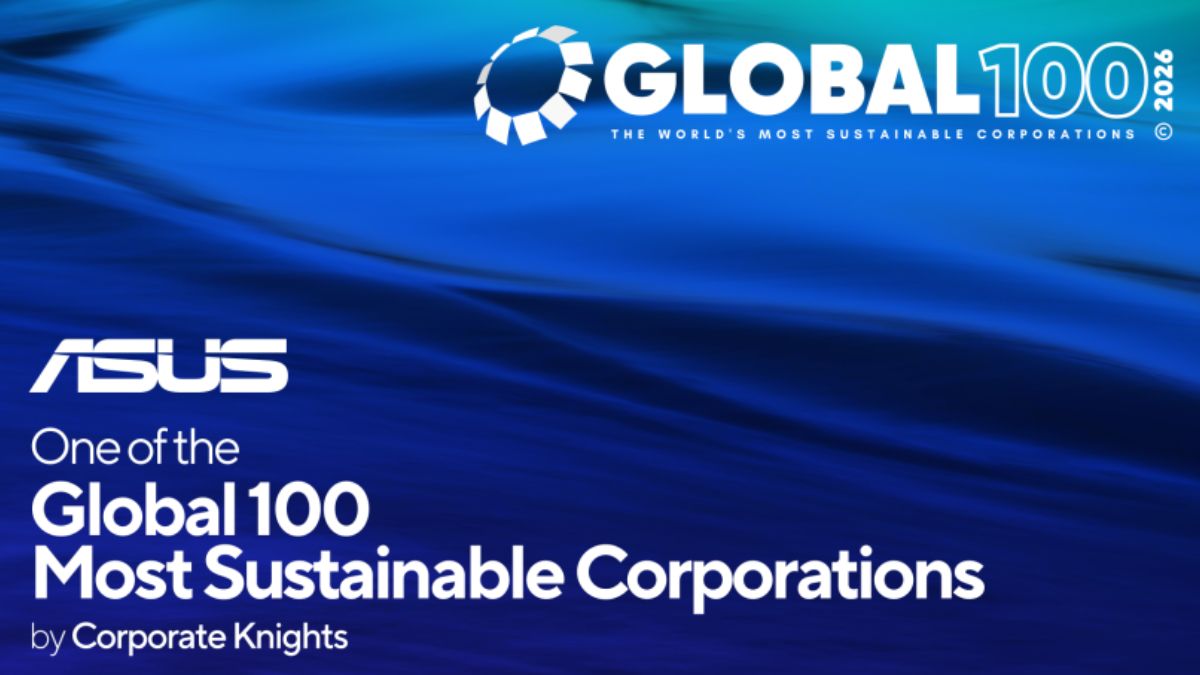 ASUS es reconocida como una de las 100 compañías más sostenibles del mundo según Corporate Knights