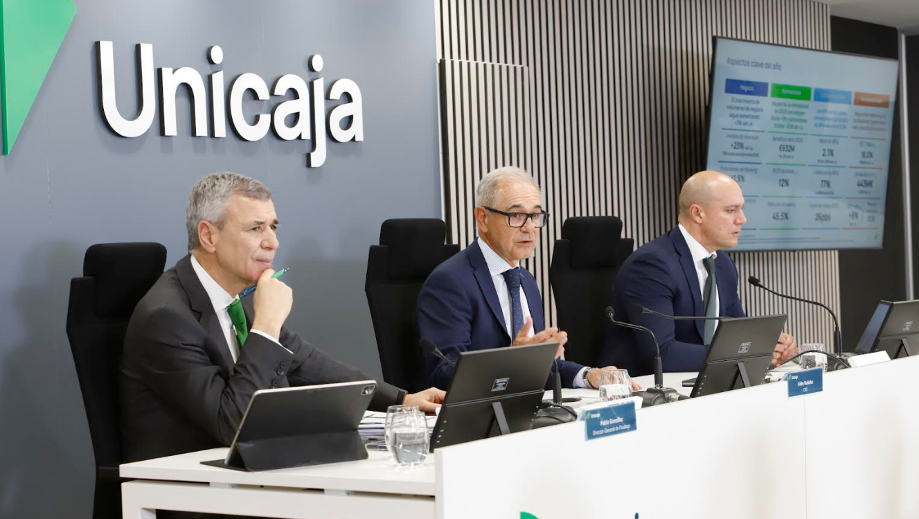Unicaja gana un 10% mas y sube el dividendo el 29%