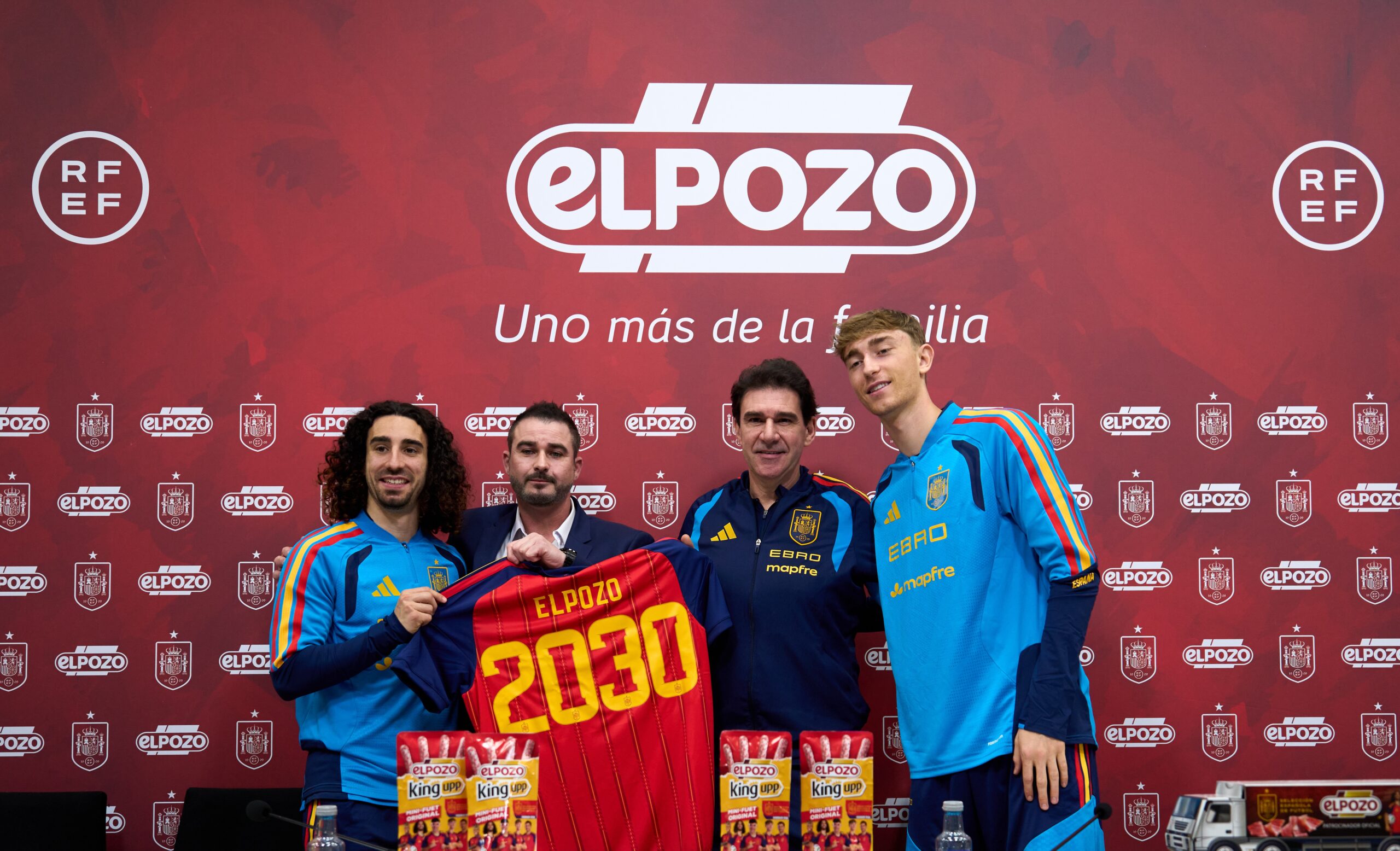 El Pozo Alimentación y la Selección Españolade Fútbol formalizan su acuerdo decolaboración en Las Rozas
