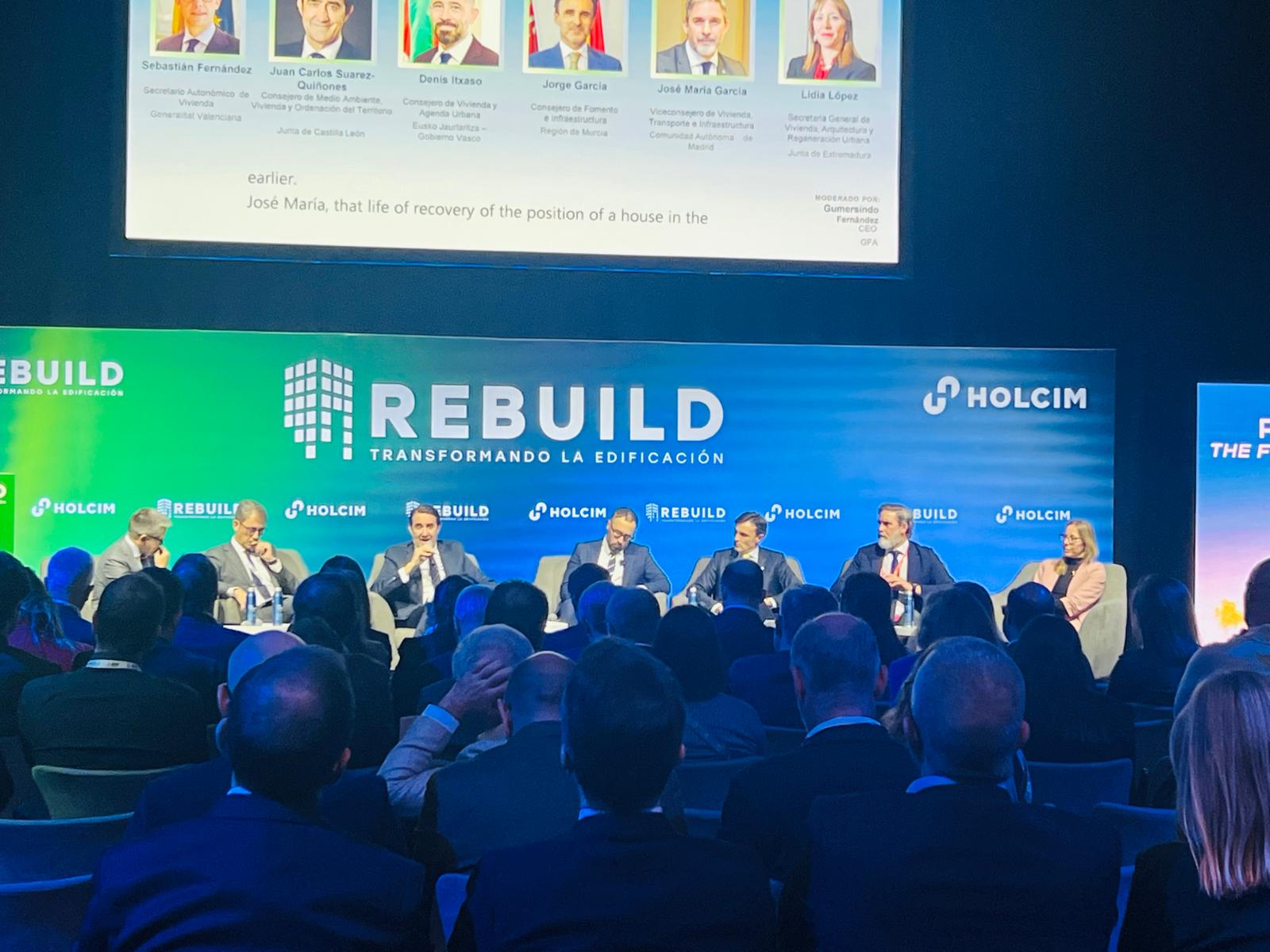 Líderes autonómicos de vivienda exigen en REBUILD 2026 la bajada del IVA para facilitar el acceso a un hogar