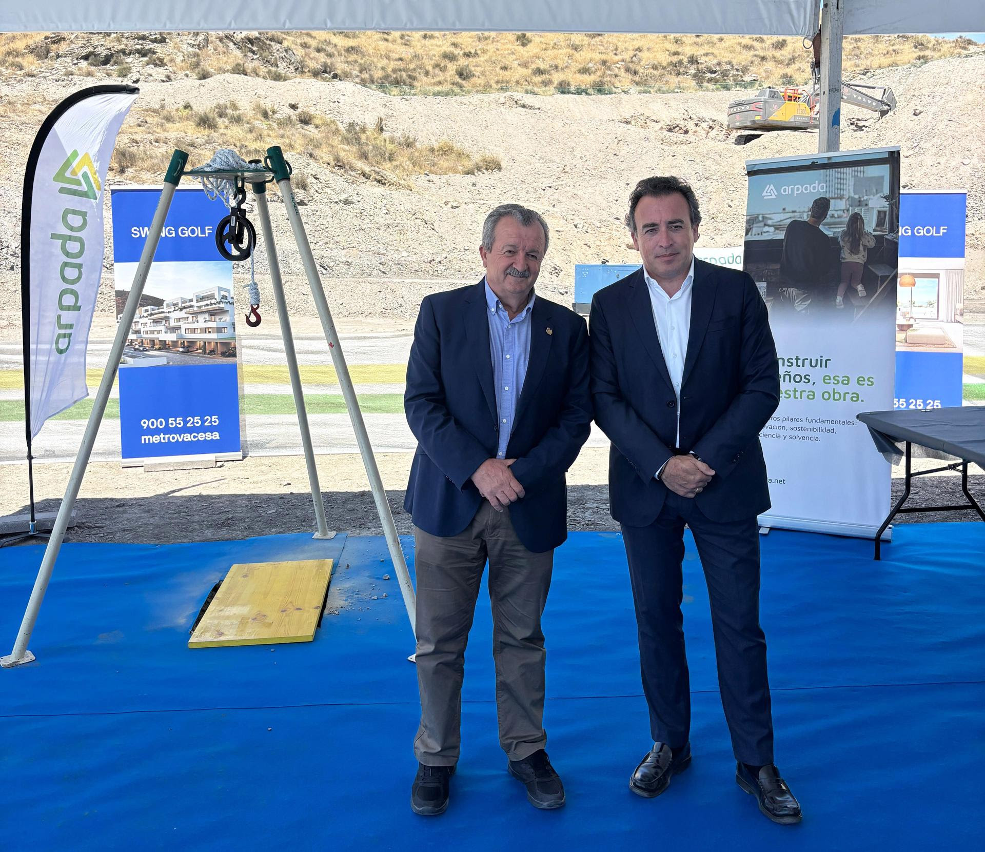 Metrovacesa coloca la primera piedra de Swing Golf en Pulpi