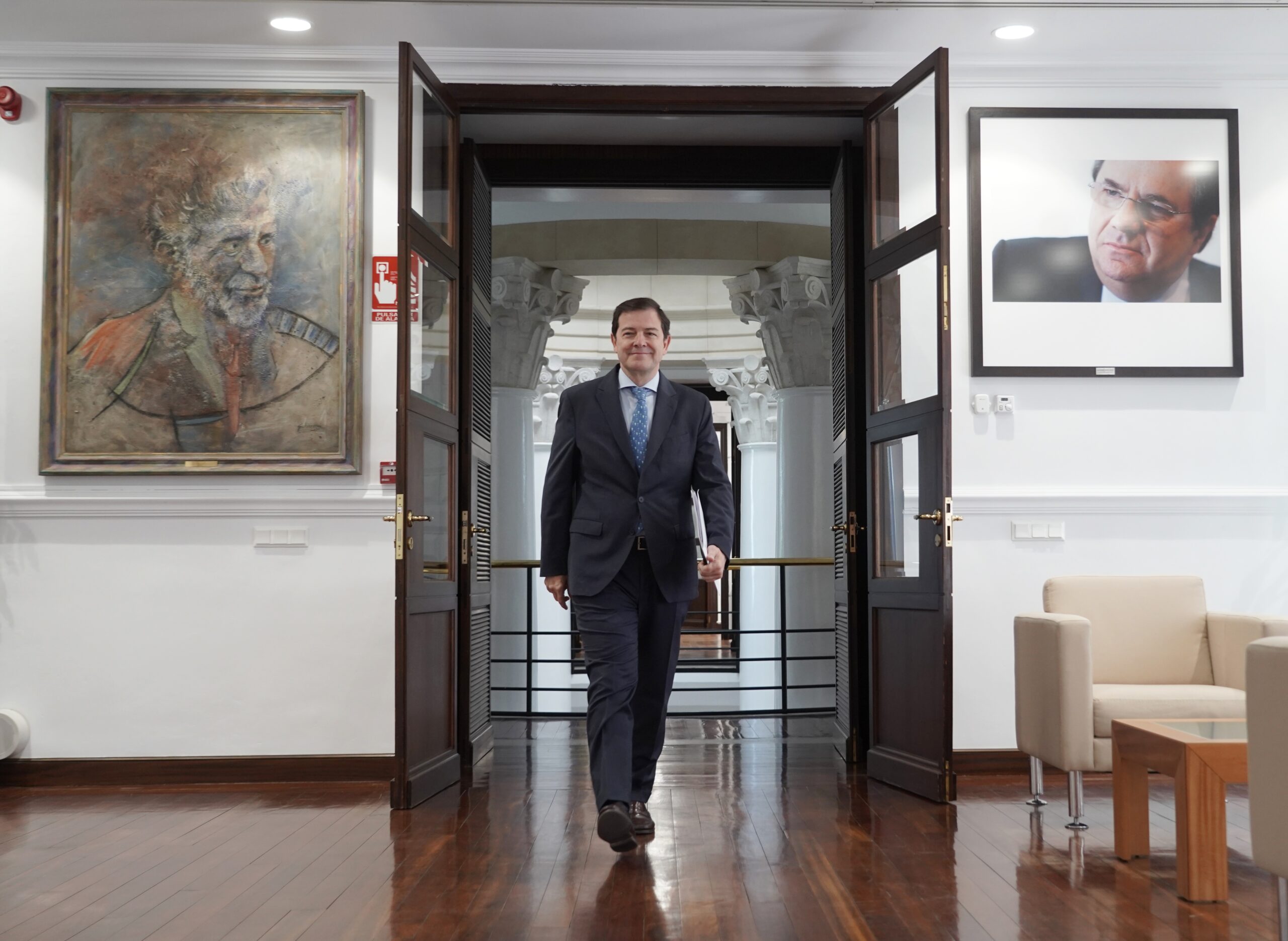 Pollán y Blanco, vicepresidentes, con Gago en Presidencia; Quiñones, en Industria, y Carriedo en Economía