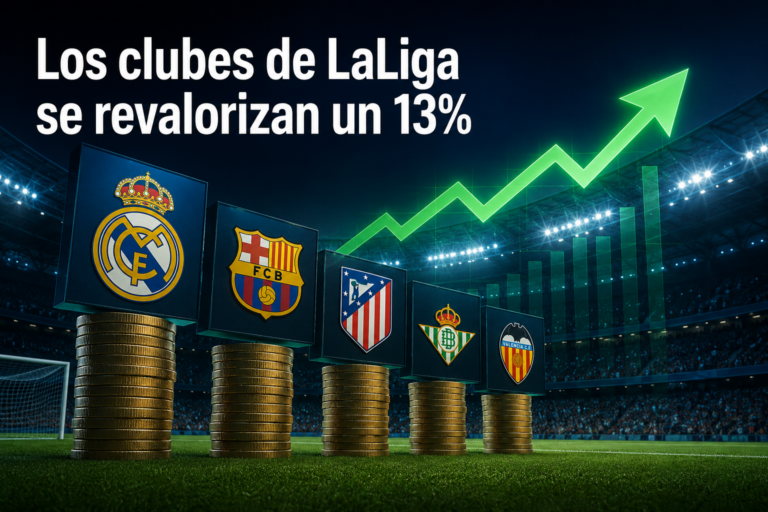 Los clubes de LaLiga se revalorizan un 13%