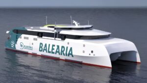 Baleària avanza en la descarbonización del transporte marítimo con su primer fast ferry 100% eléctrico