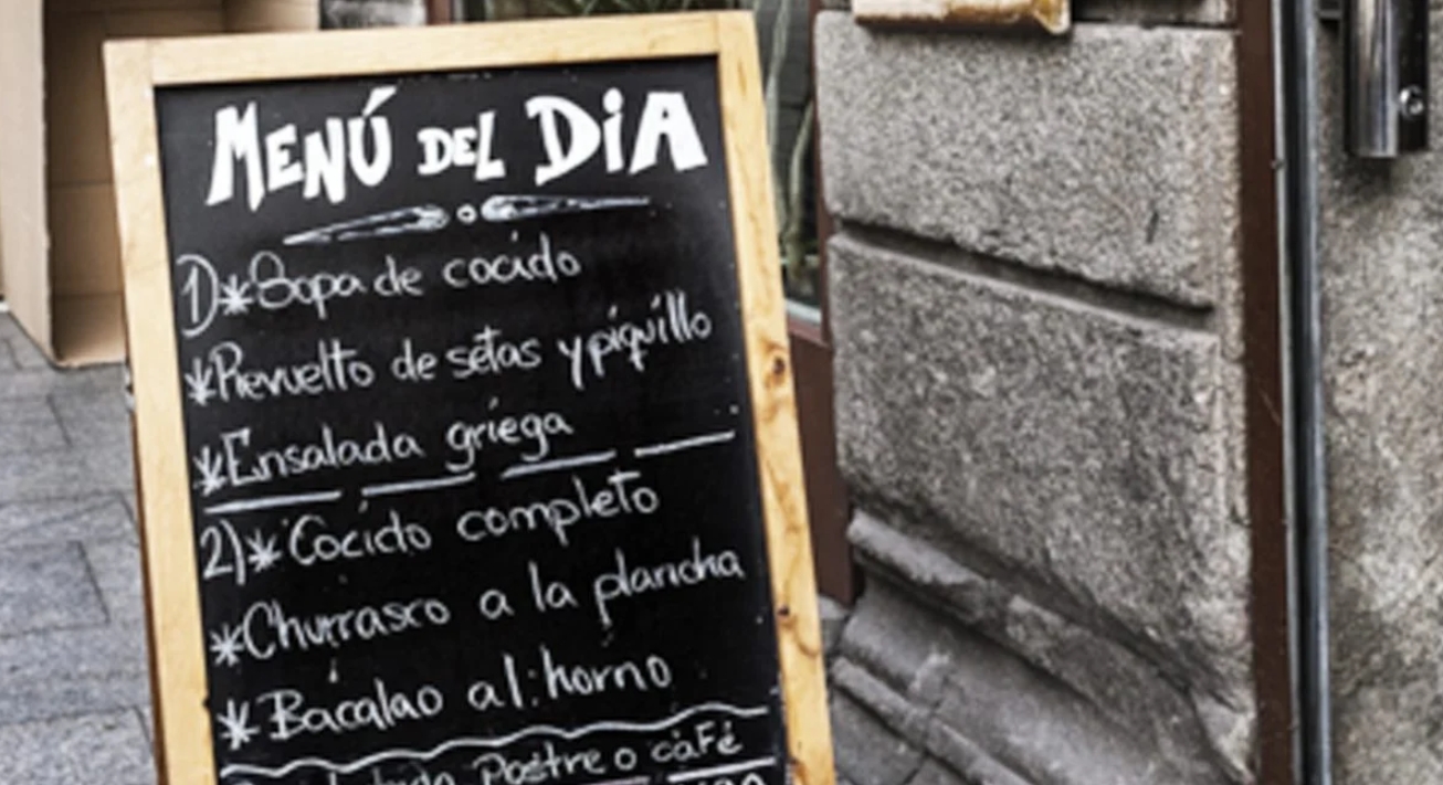 El precio del menú del día sube un 3,5% en un año y se sitúa en 14,70 euros de media